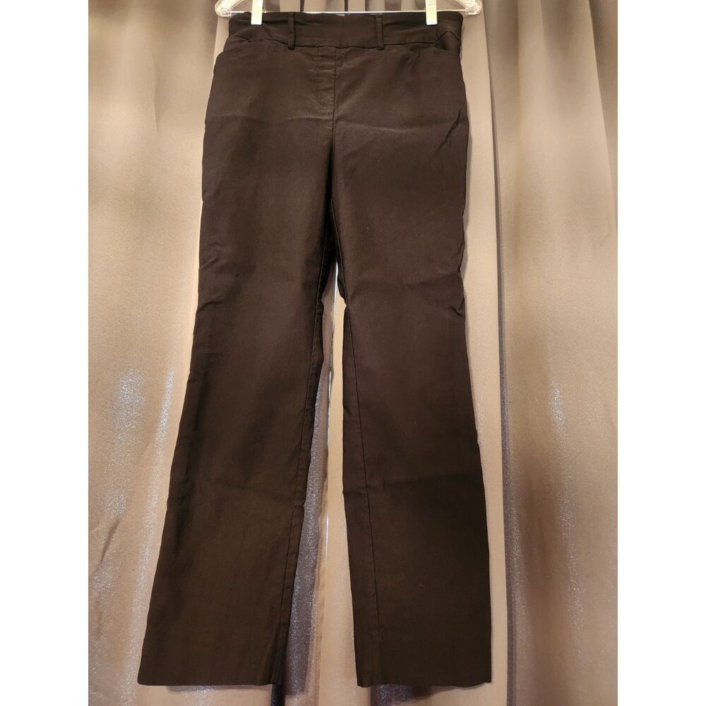 Hilary Radley Black Work Pants Size M Slim Leg Pull On Stretch Dress Trousers